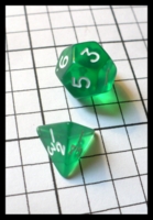 Dice : Dice - Dice Sets - Unknown Mini Transparent Green Partial Set - Ebay Jan 2010